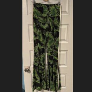 Norma Kamali Fishtail Track Pant in Tropical Print